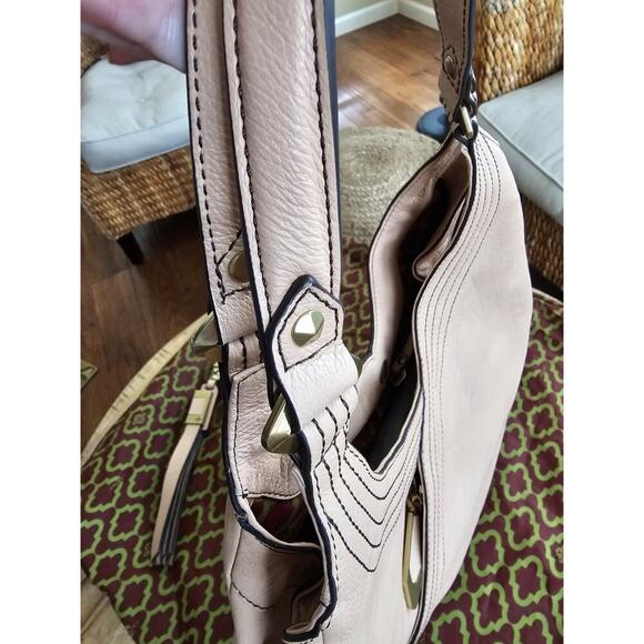 ORYANY Tracy Mauve Pebble Leather Hobo Shoulder Handbag Purse New Boho - Picture 11 of 16